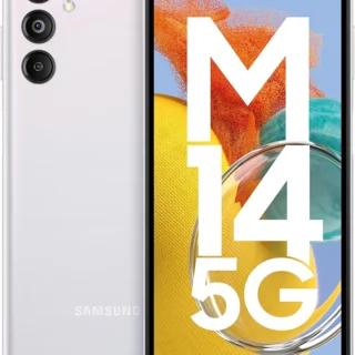 Samsung Galaxy M14 5G (ICY Silver,6GB,128GB)|50MP Triple Cam|Segment's Only 6000 mAh 5G SP|5nm Processor|2 Gen. OS Upgrade & 4 Year Security Update|12GB RAM